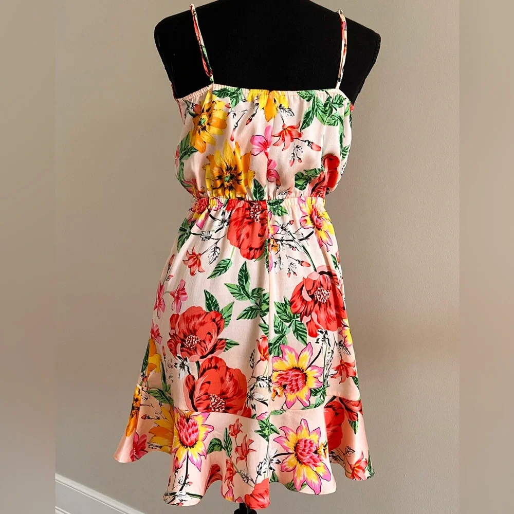 Flora Express Mini Dress with Wrap top in Floral - Picture 3 of 5